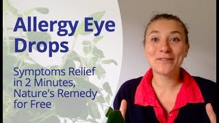 Allergy Eye Drops that Relief Hay Fever Within 2 Minutes Naturally [upl. by Acihsay546]