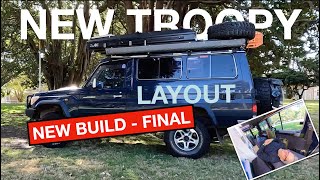 NEW Toyota 70 Series Troopy 2024 Camper Build  Final  NEW LAYOUT REVEAL [upl. by Beitz]