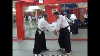 AIKIDO AIKIKAI KAVALA DOJO 15 KAESHI WAZA Shomenuchi kotegaeshi [upl. by Ahsaenat]