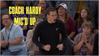 Coach Hardy micd up during WIN over Kings 🎤  UTAH JAZZ [upl. by Daggna444]