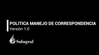 Formato Matriz Relación de Correspondencia Solugral [upl. by Eornom]