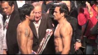 Weighin Manny Pacquiao vs Juan Manuel Marquez 4 WEIGH IN  FightFancom [upl. by Allina]