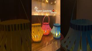 DIY Lantern from paper 🏮✨ Diwali Decoration idea  Kandil from Paper diy trending diwali craft [upl. by Albina]