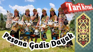 TARI KREASI GADIS DAYAK KALIMANTAN TIMUR [upl. by Euphemiah]