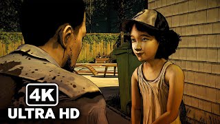 Lee Meets Clementine For the First Time Scene  The Walking Dead Game 4K 60FPS [upl. by Yeniar]