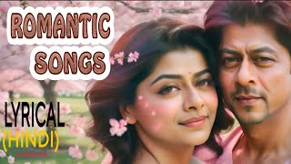 Romantic songs  SRK Kajol Songs  Shahrukh Khan Songs  Shah Rukh Khan Kajol songs  Animated [upl. by Dodi209]