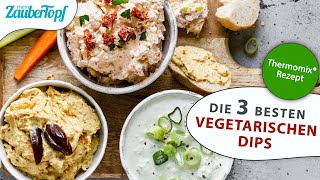 😍😍 Die 3 BESTEN vegetarischen Dips im Thermomix® Super einfach in nur 10 Minuten 😱 [upl. by Corson438]