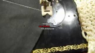 Using Singer Antique Automatic ZigZagger on Singer 1591 [upl. by Krik]