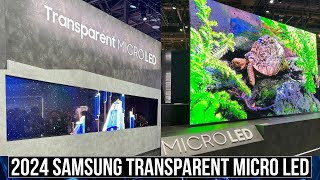 The FUTURE is NOW 2024 Samsung Transparent Micro LED TV Debut at CES [upl. by Edme283]