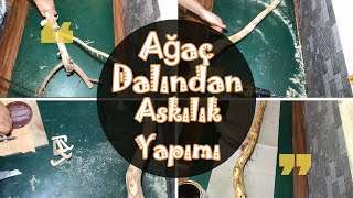 Ağaç Dalından Askılık Yapımı DIY CLOTHING RACK FROM TREE BRANCH [upl. by Wolk]