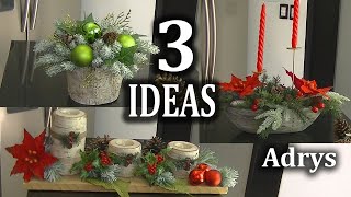 3 Ideas de Arreglos para Decorar en esta Navidad  Navidad 2022 [upl. by Hayott]