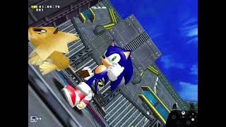 Sonic Adventure DX PC  Sky Deck Sonic speedrun in 10270 [upl. by Adnovoj892]