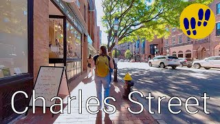 Walking around Charles Street Boston MA [upl. by Frayne103]