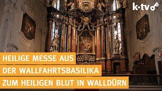 Heilige Messe aus der Wallfahrtsbasilika zum Heiligen Blut in Walldürn  27092024 [upl. by Siravart430]