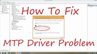 How To Fix MTP Driver Problem [upl. by Eatnoid]