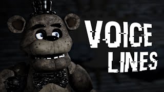 FNAF Freddy Fazbear Withered Freddy Springtrap Voice Lines Collab [upl. by Solohcin]