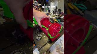 EDF Turbojet spin up test half case edf turbojet testing fyp shorts rcjet 3dprinting [upl. by Judie]