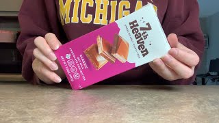 ASMR Chocolate Tapping amp Scratching  7th Heaven Chocolate Bar [upl. by Adelaida716]