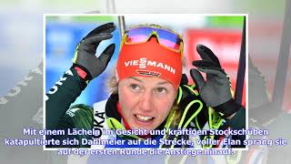 Biathlon Antholz Sprint der Damen mit Dahlmeier Herrmann Hildebrand [upl. by Nyrhtak375]