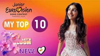 🇪🇦 Junior Eurovision 2024 MY TOP 10  New 🇨🇾  Top JESC 2024 Madrid [upl. by Hanna176]