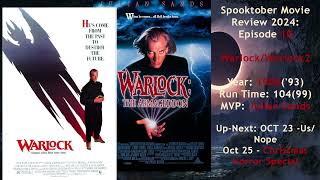 Spooktober Movie Review 2024 Episode 10  Warlock Warlock 2 8993 [upl. by Htebazila]