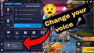 Free fire voice changer setting 😉  realmi Mobile freefire [upl. by Shing]