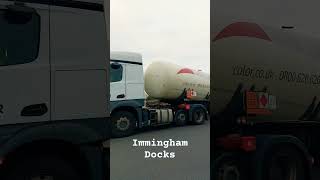 Truckspotting at Immingham docks trucking truckdriver [upl. by Encratis743]