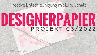 Projekt 32022 mit Designerpapier von Stampin Up® [upl. by Lednyk47]