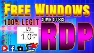 How to Get Windows RDP For Free  How to Create RDP  Free Admin Rdp  cloud rdp  rdp cal [upl. by Elnukeda694]