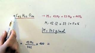 CHIMIE  composition centésimale et pourcentage massique [upl. by Bucella]