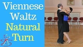 Viennese Waltz Basic Steps  The Natural Turn [upl. by Eta84]