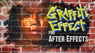 Graffiti Effect  After Effects SprayPainted Graffiti FX for Footage [upl. by Rigby]