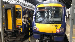 2W70 156492 AnnieslandGlasgow Queen Street coming off the Anniesland branch line 181024 [upl. by Hebbe622]