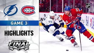 Cup Final Gm 3 Lightning  Canadiens 7221  NHL Highlights [upl. by Bianca]