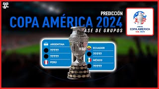 PREDICCIÓN COPA AMERICA 2024  FASE DE GRUPOS [upl. by Assirrac]