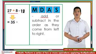 GRADE 4 MATH  PERFORM A SERIES OF TWO OR MORE OPERATIONS APPLYING MDAS CORRECTLY [upl. by Leunas65]