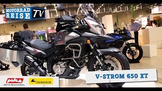 SUZUKI VStrom 650 XT 2015 Vorstellung INTERMOT [upl. by Noryak]