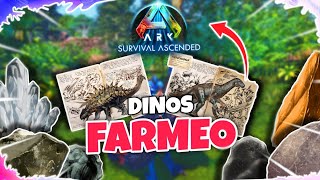 ⚒️🌿Los MEJORES DINOS para FARMEAR materiales 🔥🦖  Ark  Makrel [upl. by Yar]