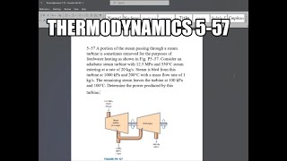 Thermodynamics 557 A portion of the steam passing through a steam turbine is sometimes removed for [upl. by Sauer]