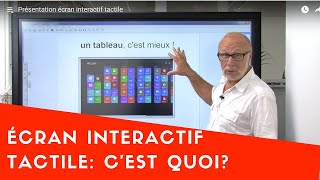 Présentation de lécran interactif tactile [upl. by Liuka846]