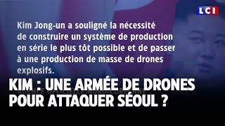 Kim  une armée de drones pour attaquer Séoul ｜LCI [upl. by Sateia]