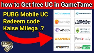 GameTame Free point Get PUBG Mobile UC Redeem code 2023 [upl. by Mercedes]