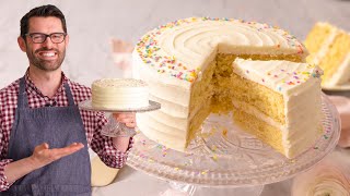 The Most AMAZING Vanilla Cake Recipe [upl. by Kirima]