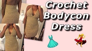 Bodycon Crochet Dress Tutorial [upl. by Ytsihc877]