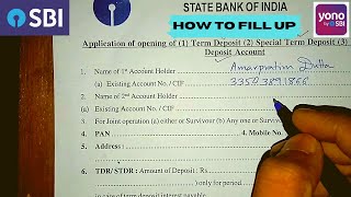 How to fill up Recurring deposit or Term Deposit FORM  SBI form Fill up  RD or TD  HINDI [upl. by Aehs420]