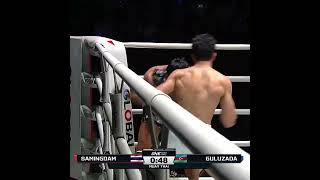 Putting on a SHOW 👏 Akif Guluzada styles on Samingdam for the firstround TKO [upl. by Candice680]