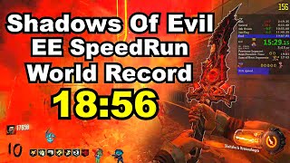 Shadows Of Evil Easter Egg SpeedRun World Record Solo any  1856 [upl. by Chuch]