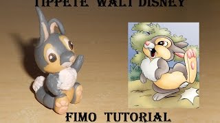 FIMO tutorial Thumper  Tippete  Tamburino Walt Disney Bambi Le mie prime creazioni [upl. by Ahsiam]