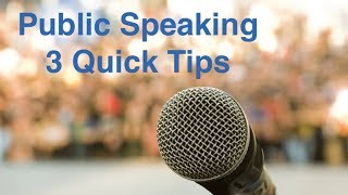 3 Tips to Improve Your Public Speaking Presence [upl. by Kezer432]