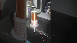 Tesla coil wire down the center power [upl. by Nnayllehs]